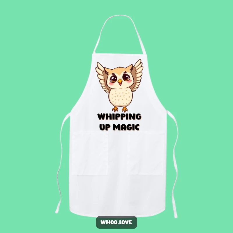 Funny Flapping Owl Apron - Energetic Kitchen Fun