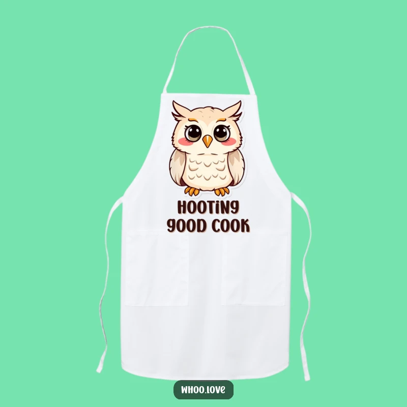 Funny Hooting Owl Apron - Cheerful Kitchen Wear, Ideal Funny Gift for Chefs