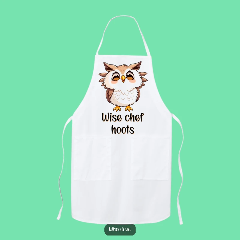 Funny Hooting Owl Apron: Kitchen Joy, Perfect Bird Lover Gift