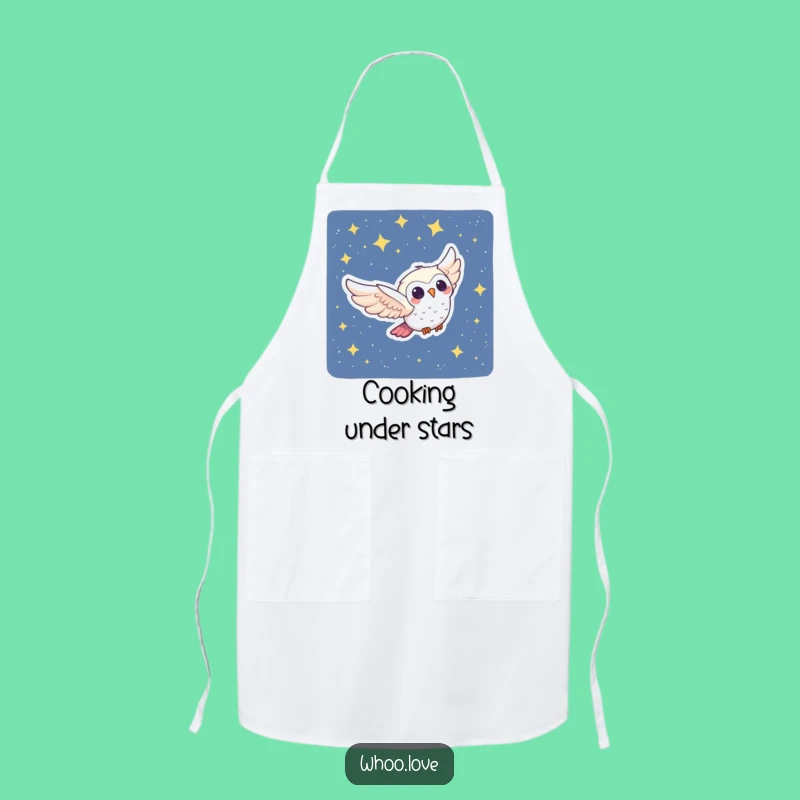 Funny Owl Swoop Apron: Cook with Nocturnal Charm