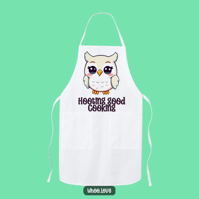 Funny Owl Chef Hoot Apron: Hilarious Outfit for Joyful Cooking and Baking