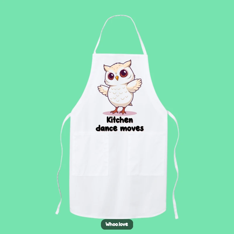 Funny Dancing Owl Apron - Silly Kitchen Wear, Funniest Funny Gift for Chefs