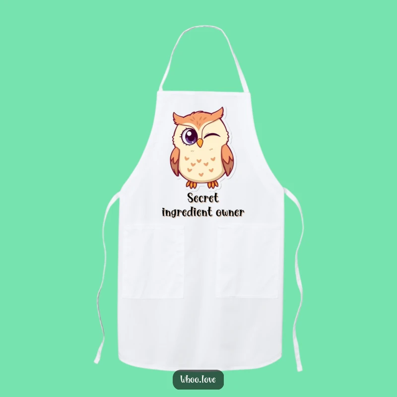 Funny Owl Secret Chef Apron: Hilarious Outfit for Playful Cooking
