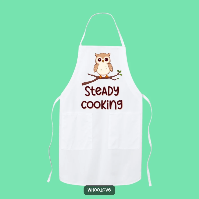 Funny Owl Apron: Balancing Act - Kitchen Funny Gift