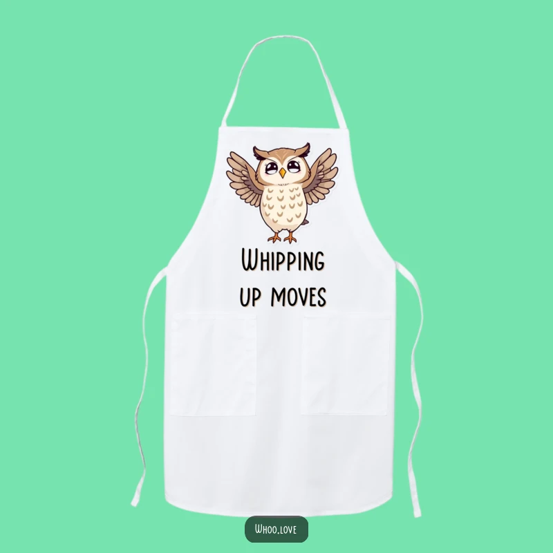 Funny Striped Owl Dance Apron: Cook Up Some Laughs with This Chef Owl