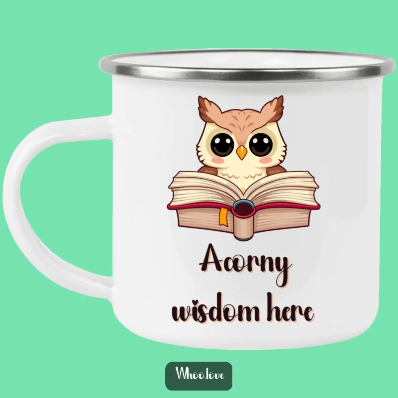Funny Owl Camping Mug: Adventure and Laughs by the Fire, Gift Fun