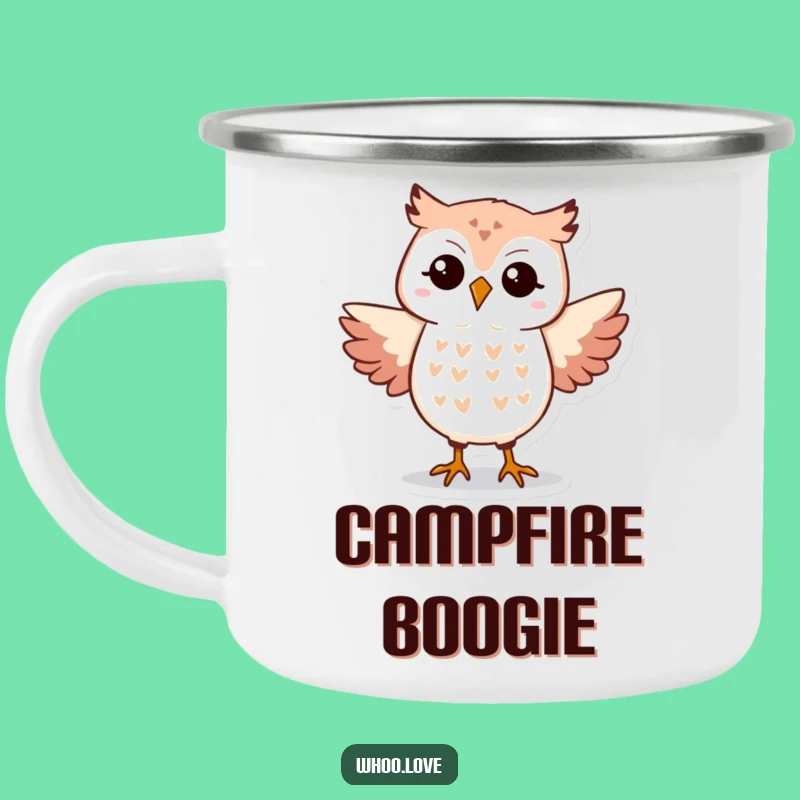 Funny Owl Dance Camping Mug: Durable Silly Hooting Cup, Humorous Outdoor Gift