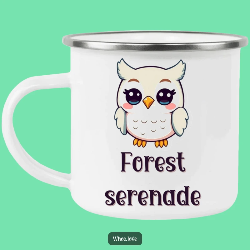 Funny Owl Camp Cheer Mug: Durable Cup for Happy Hooting and Outdoor Fun