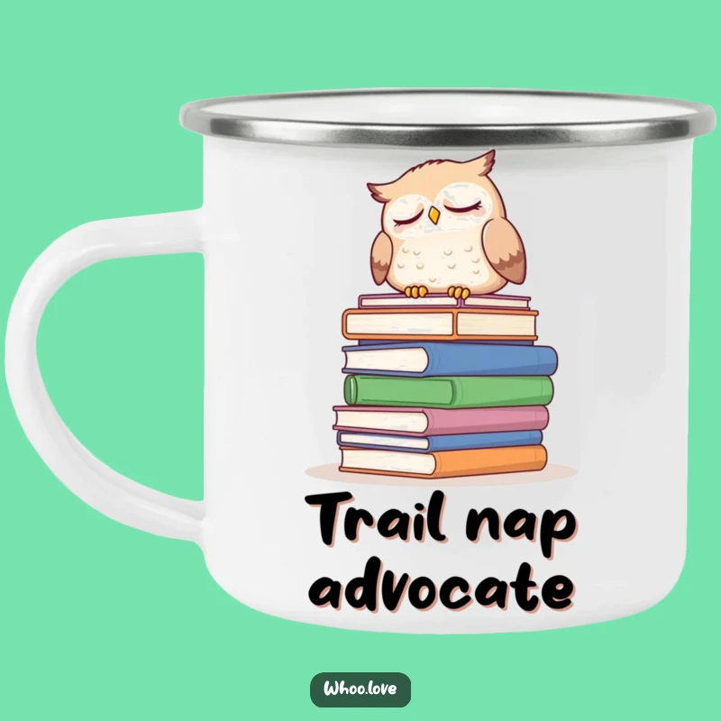 Funny Sleepy Owl Camping Mug: Your Cozy Companion for Bookish Adventures