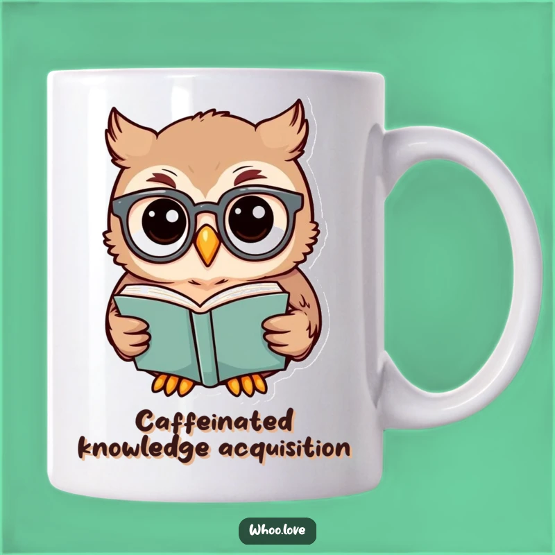 Funny Owl Scholar Mug: Perfect Gift for Bookworms and Wise Owls