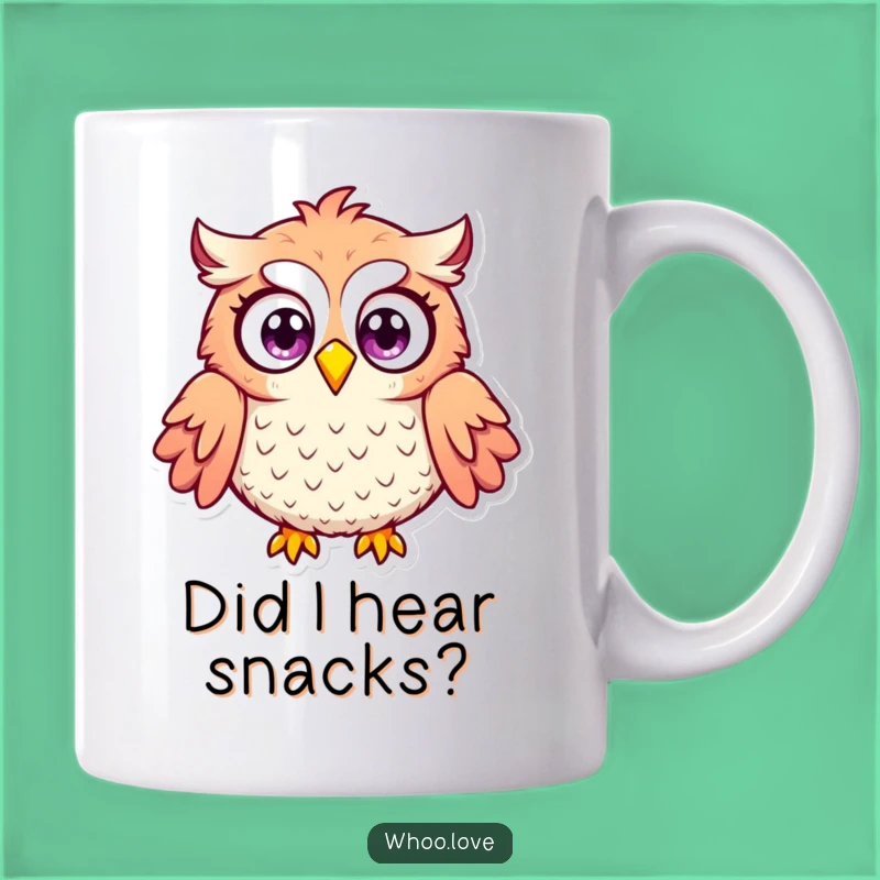 Funny Surprised Owl Mug: Wide-Eyed Owl With Puffed Feathers, Hilarious Gift Idea