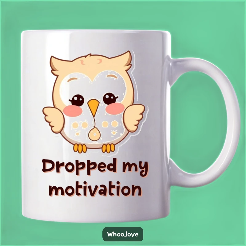 Funny Happy Owl Shiny Dropping Mug: A Playful Gift for Mischievous Souls
