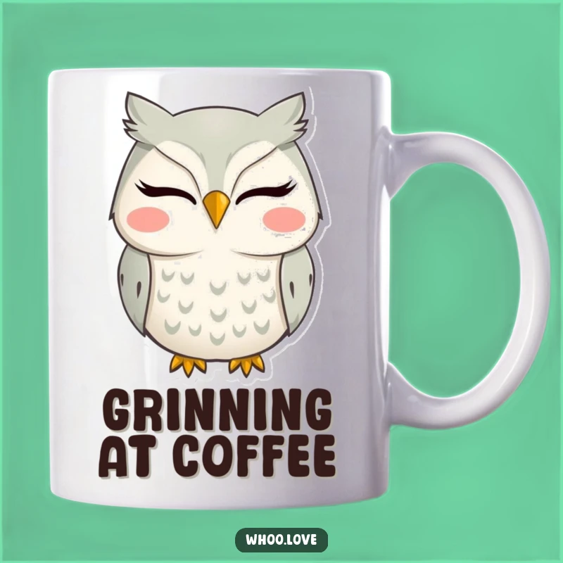 Funny Owl Smile Mug: Infectious Laughter Guaranteed, Perfect Gift