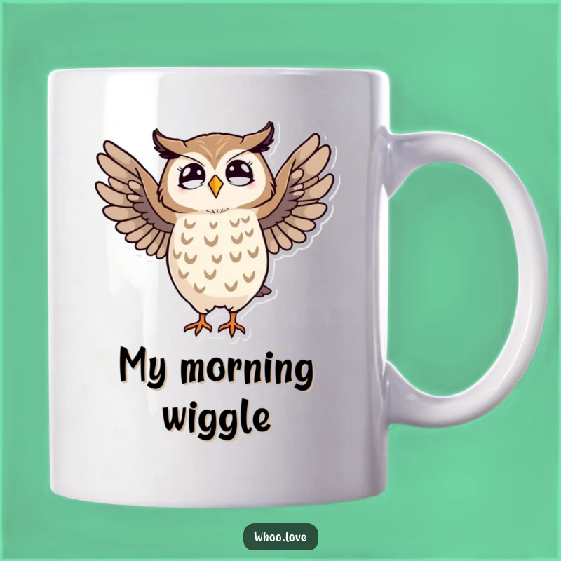 Funny Striped Owl Dance Mug: A Hilarious Gift for Owl Lovers Who Love to Groove