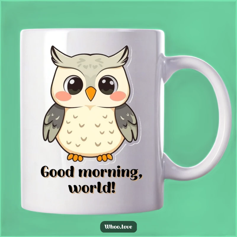 Funny Smiling Owl Mug: Hoot Your Happiness with this Cheerful Gift