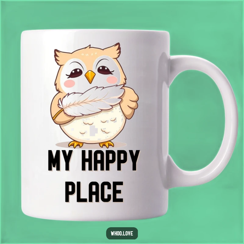 Funny Giggling Owl Mug: Share Laughter with This Delightful Feather-Blowing Gift