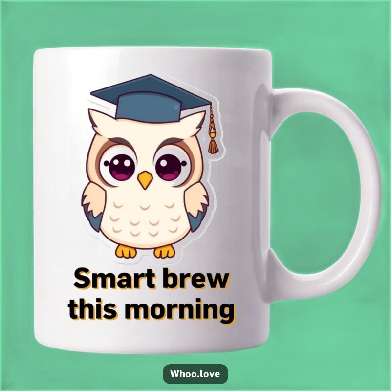 Funny Graduation Owl Mug: Smart Owl Graduate Celebration Gift, Hilarious