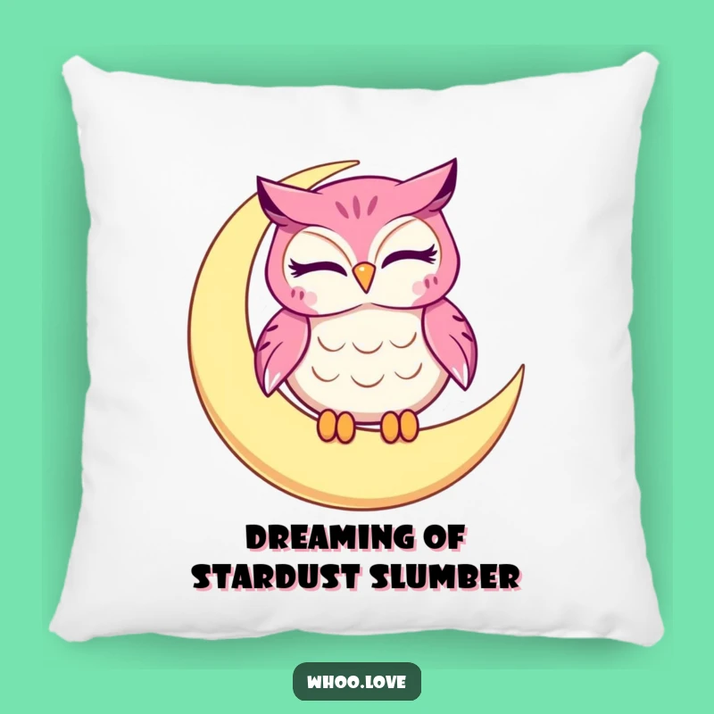 Funny Winking Owl Moon Pillow, Soft and Humorous Accent Decor, Great Funny Gift