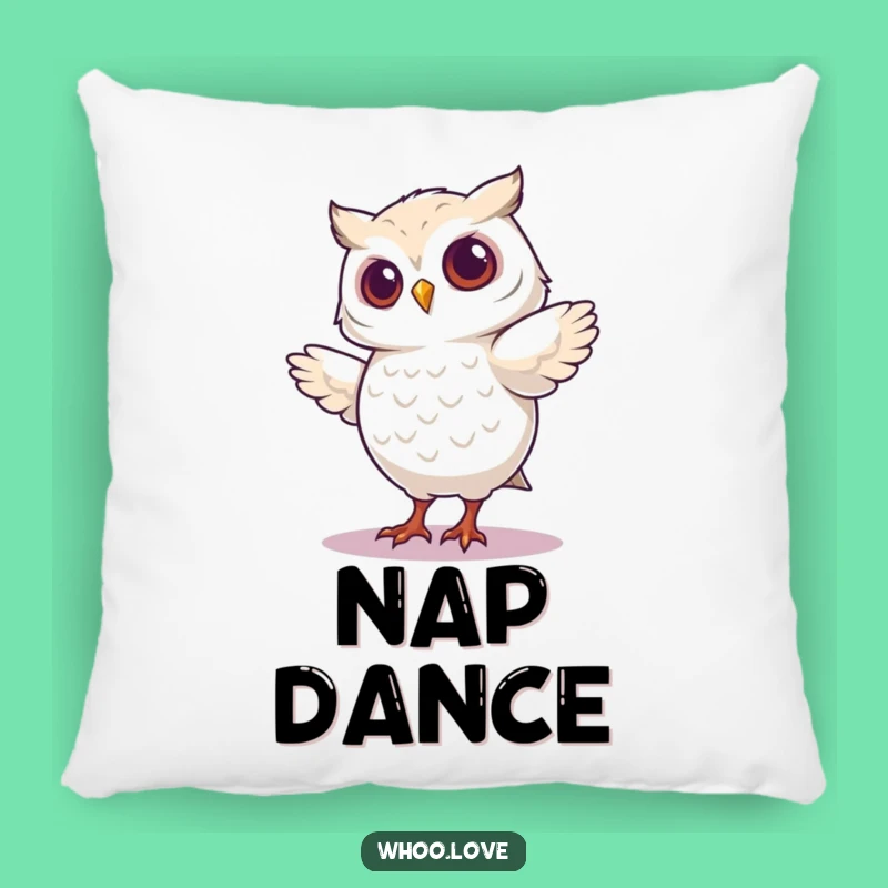 Funny Dancing Owl Pillow - Soft Silly Cushion, Adorable Funny Gift Accent