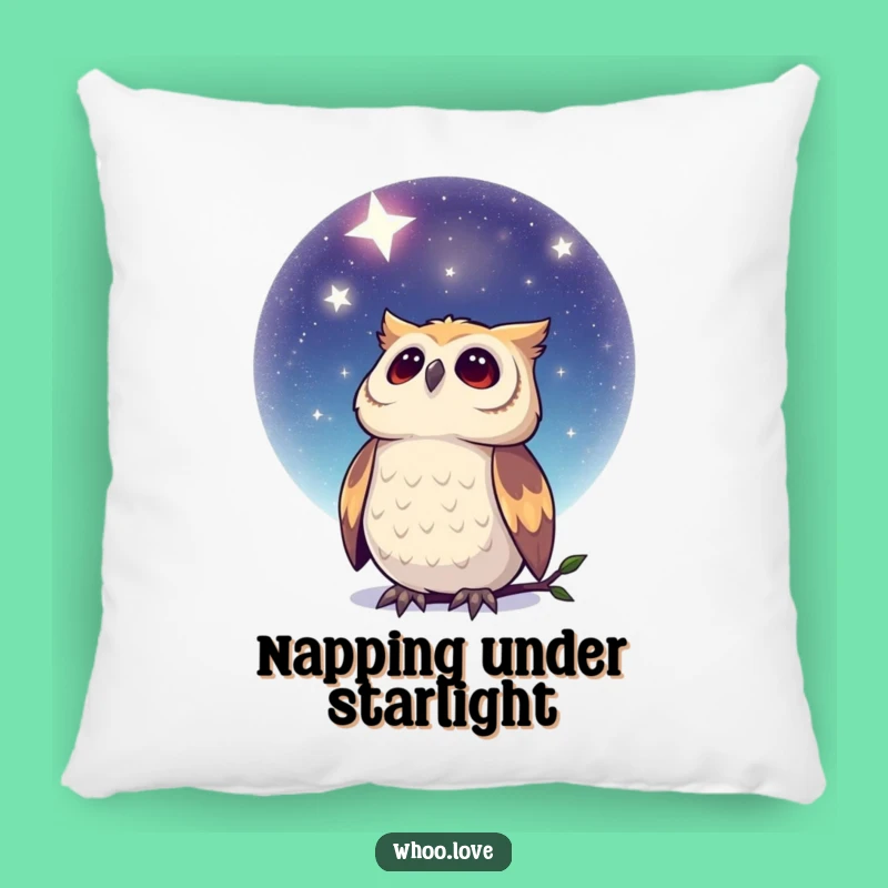 Funny Dreamy Owl Pillow - Cozy Comfort Under the Stars