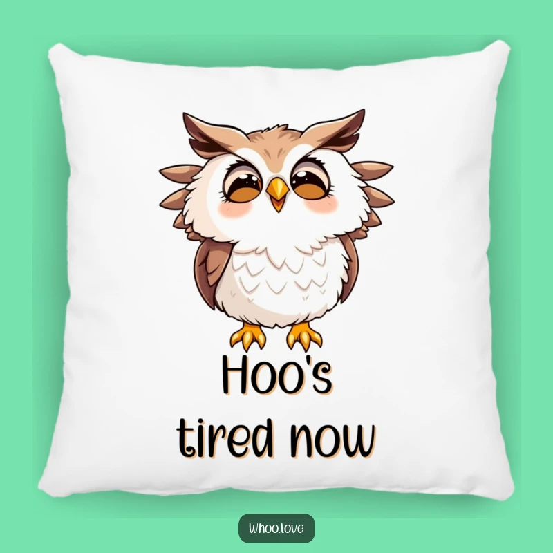 Funny Hooting Owl Pillow: Soft Cartoon Comfort, Joyful Bird Gift
