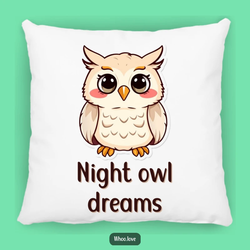 Funny Hooting Owl Pillow - Soft Cheerful Bird Cushion, Perfect Funny Gift Accent