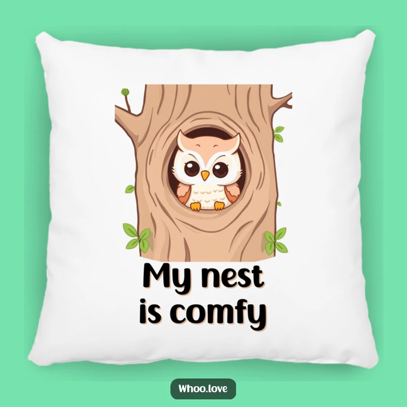 Funny Owl Pillow: Cozy Comfort with a Peek, Ideal Gift