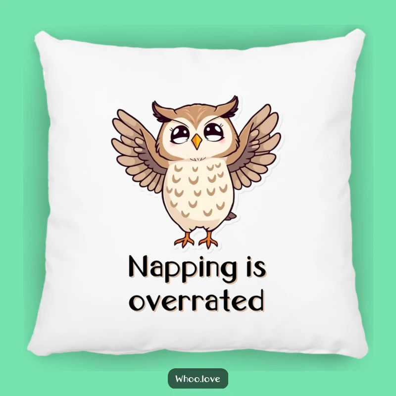 Funny Striped Owl Dance Pillow: Add Comical Comfort to Your Home with This Owl