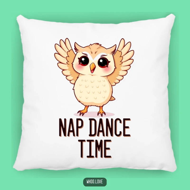 Funny Dancing Kawaii Owl Pillow - Huggable Fun for Your Couch