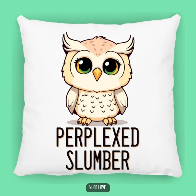 Funny Owl Pillow: Cozy Curious Hooting Cushion, Hilarious Home Accent Gift
