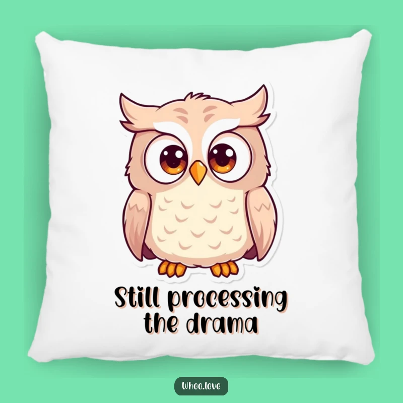 Funny Wide-Eyed Owl Pillow - Comfy & Hilarious Surprise Decor