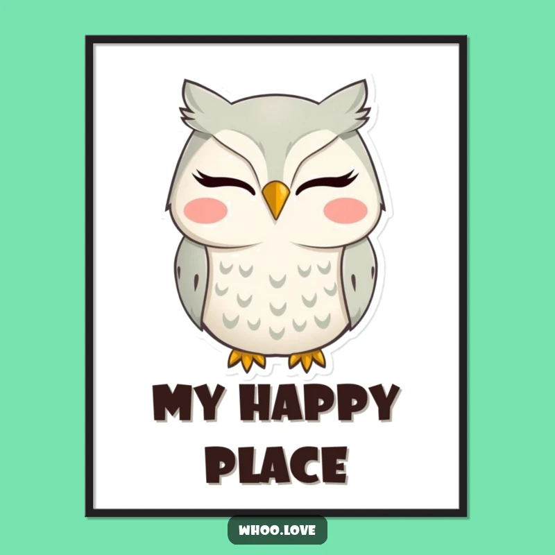 Funny Owl Digital Art: Instant Smile Guarantee, Unique Gift Idea