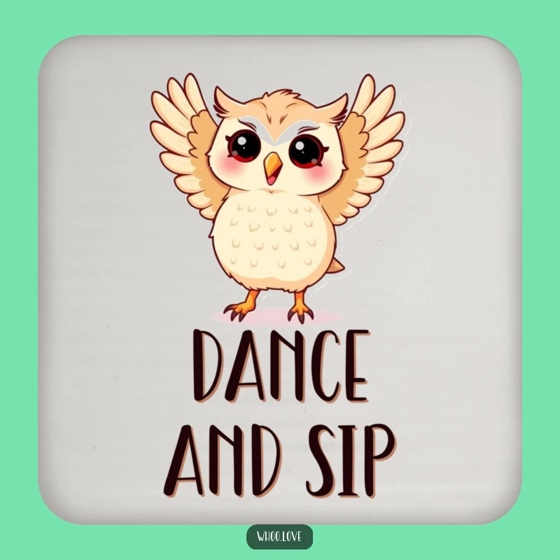 Funny Dancing Kawaii Owl Coaster - Protect Surfaces with Funky Moves