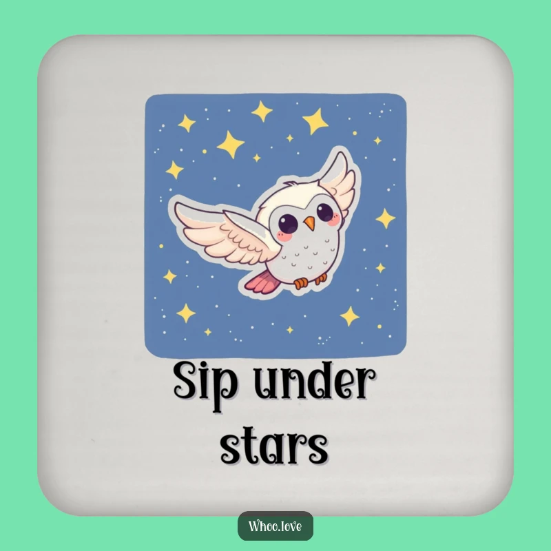 Funny Owl Swoop Coasters: Protect Surfaces with Magic