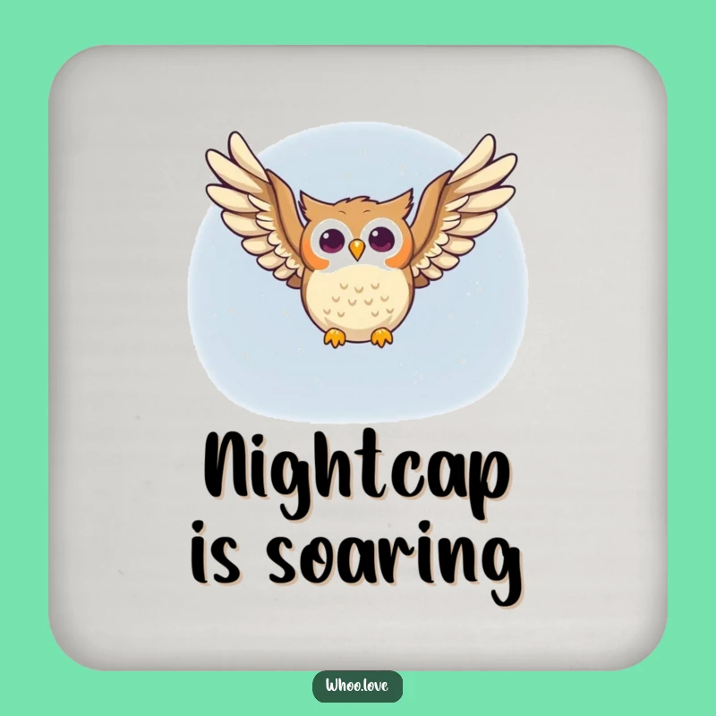 Funny Soaring Owl Coasters: Protect Surfaces with This Hilarious Tabletop Art