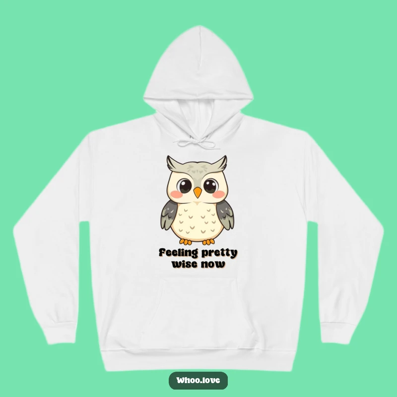 Cozy Funny Smiling Owl Hoodie: Stay Warm and Hoot with Joy