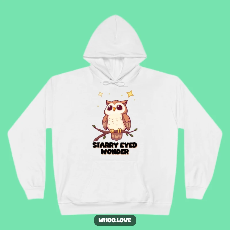 Funny Cheerful Owl Starry Sky Hoodie: Cozy Up with Celestial Dreams and Owl Charm