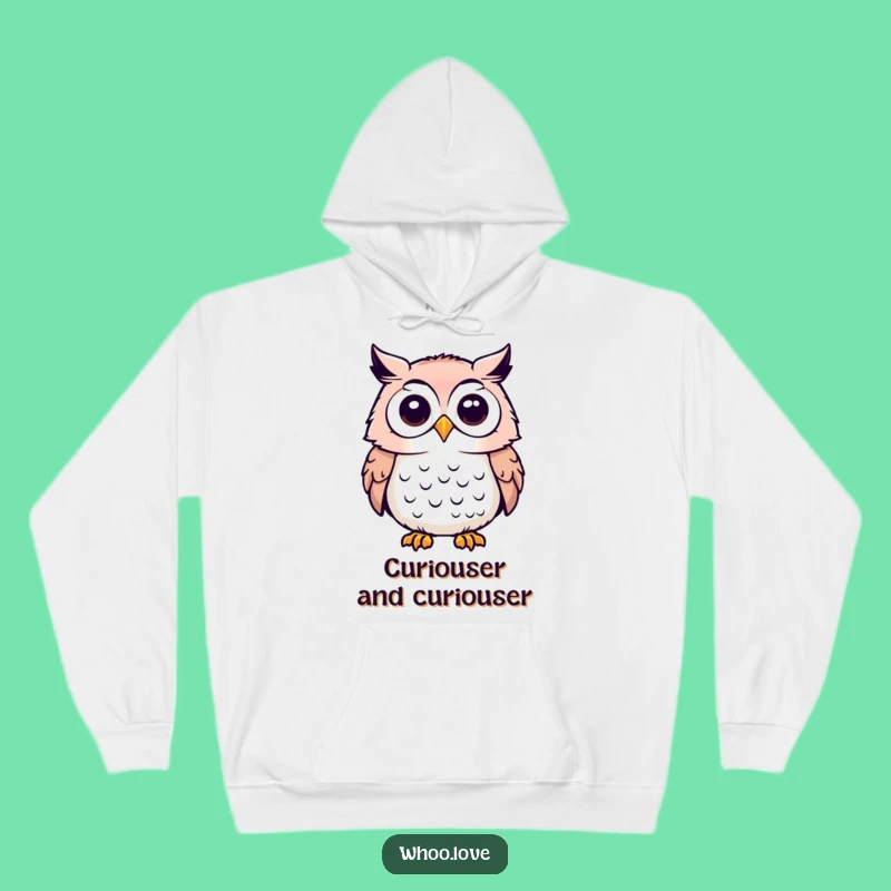 Funny Curious Owl Hoodie - Cozy Inquisitive Bird Sweatshirt, Perfect Funny Gift