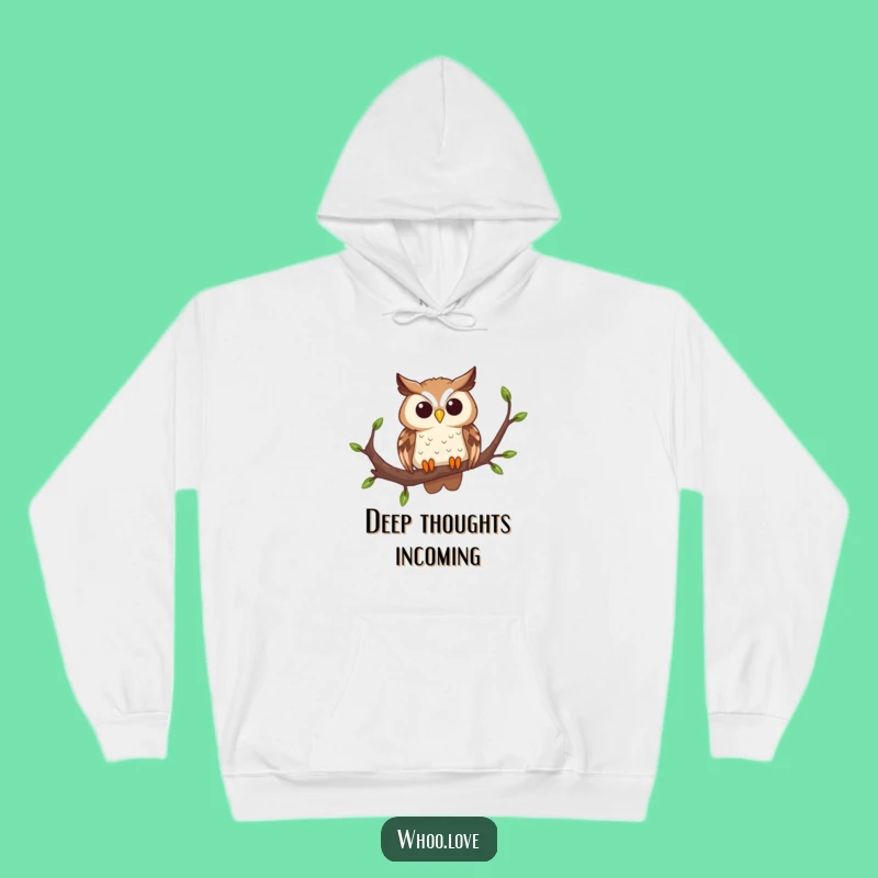 Funny Curious Owl Hoodie: Stay Cozy and Curious with This Whimsical Pullover