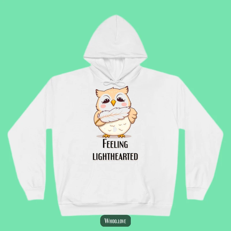 Funny Giggling Owl Hoodie: Stay Warm and Share Smiles with This Joyful Pullover