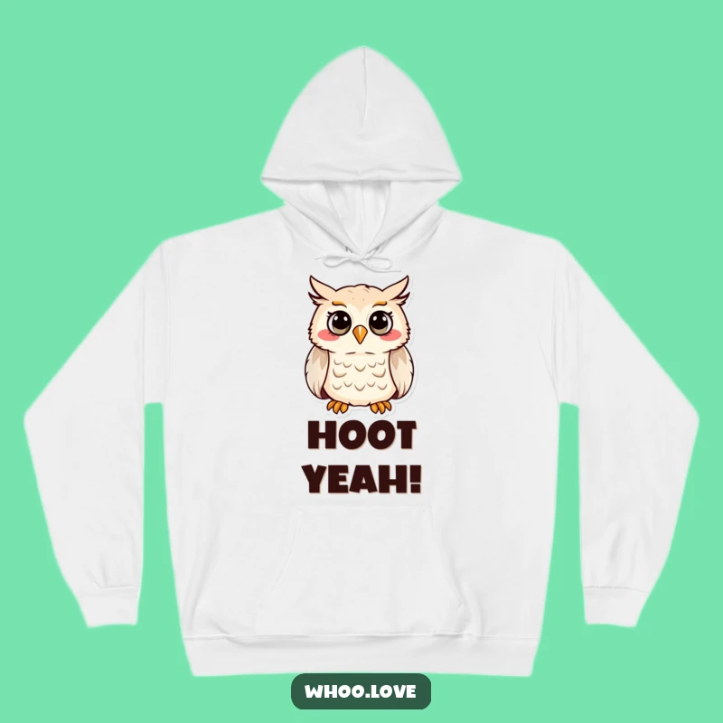 Funny Hooting Owl Hoodie - Cozy Cheerful Bird Sweatshirt, Ideal Funny Gift