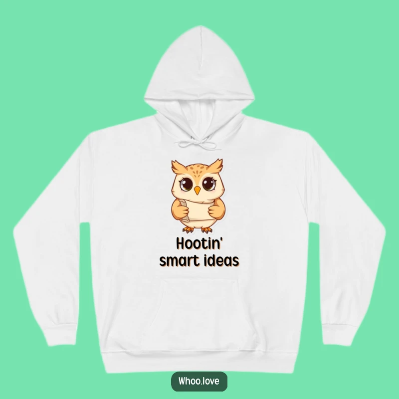 Funny Studious Owl Hoodie: Cozy Up with Wisdom and Scholarly Charm
