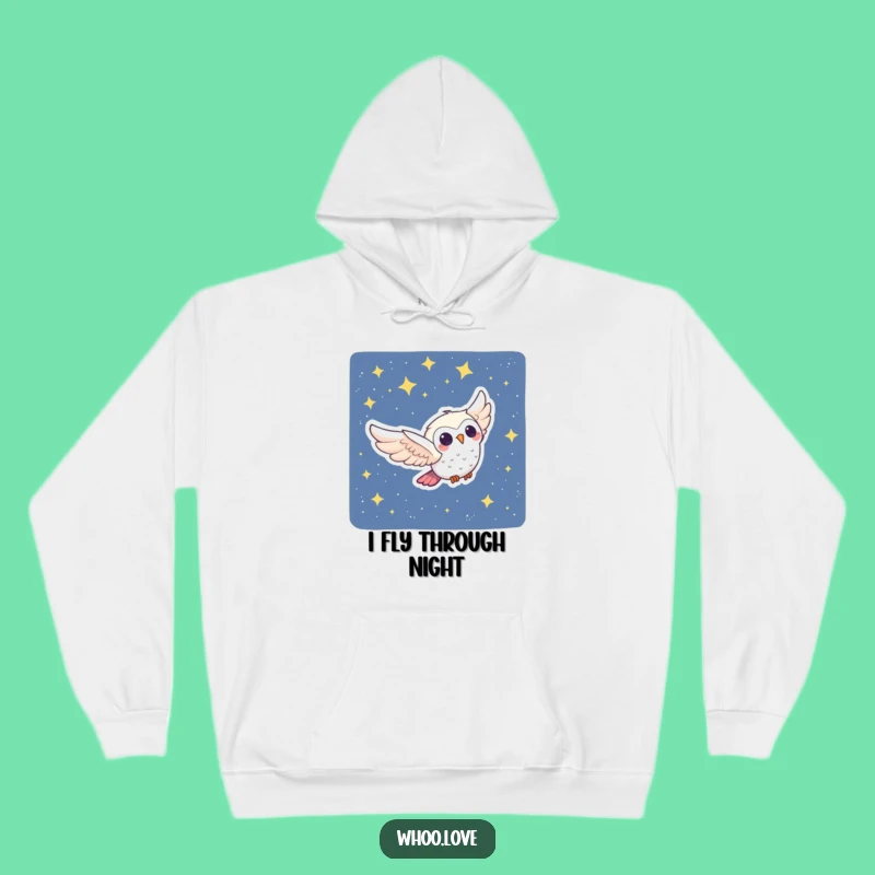 Cozy Funny Owl Swoop Hoodie: Warmth Under the Stars