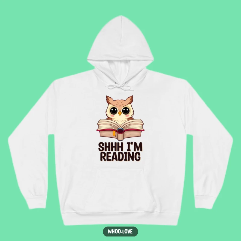 Funny Owl Hoodie: Cozy Up with a Hilarious Read, Perfect Gift