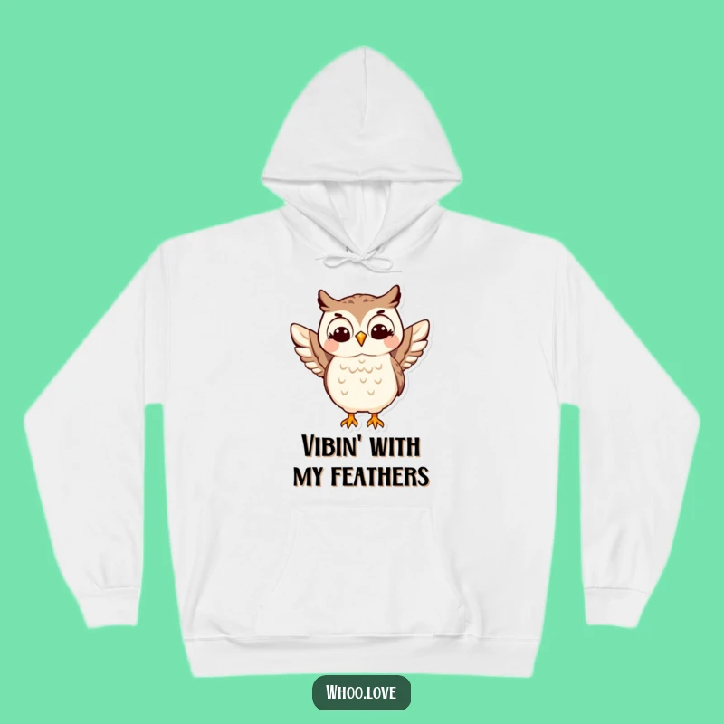 Funny Happy Owl Shimmy Hoodie - Cozy and Hilarious Winter Wear