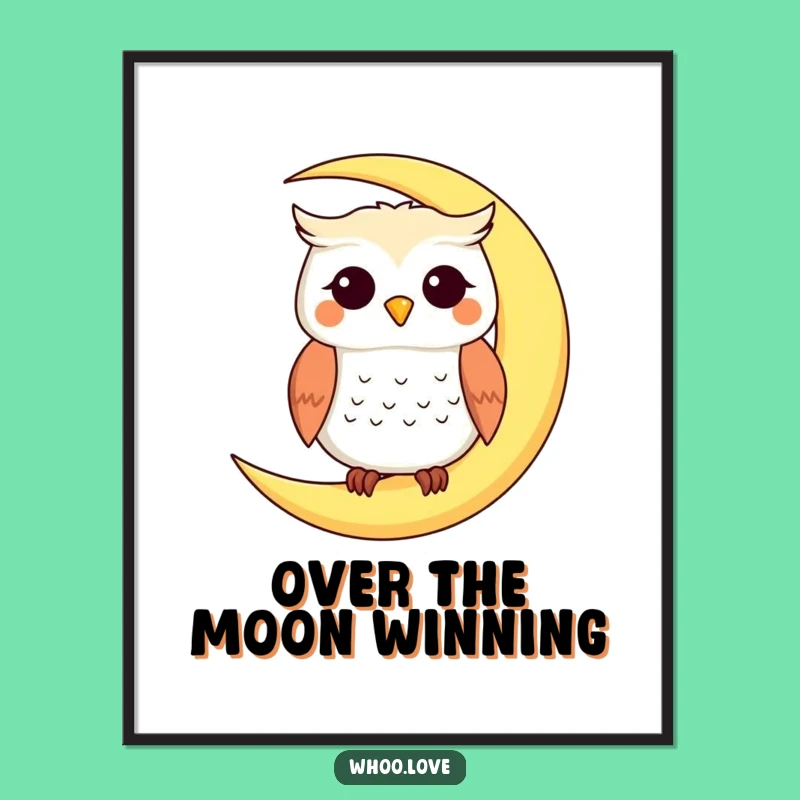 Free Printable Moon Owl Wall Art - Dreamy Downloadable Decor for a Tranquil Home