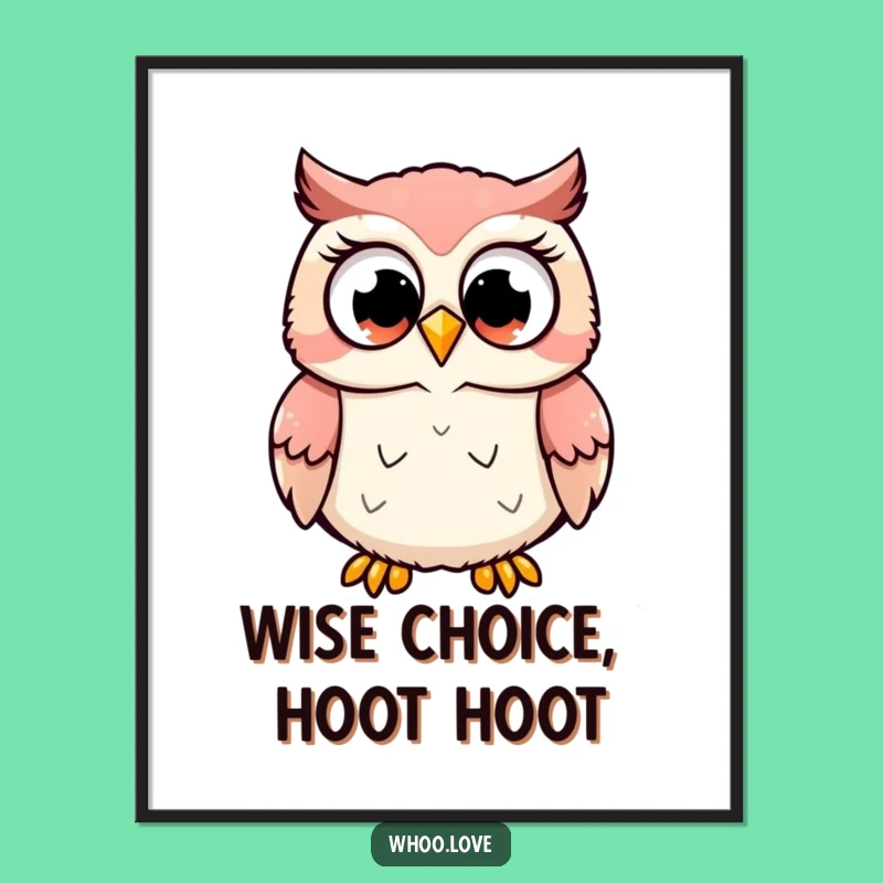 Free Printable Excited Owl Wall Art - Joyful Downloadable Decor for a Whimsical Home