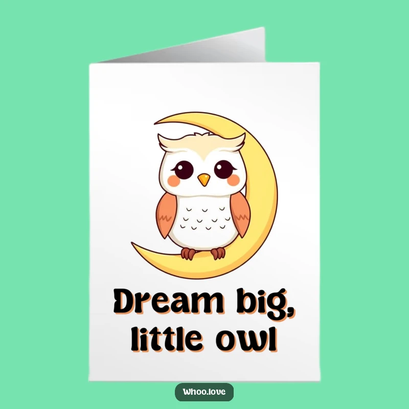 Free Printable Moon Owl Birthday Card - Dreamy Downloadable Gift for Sweet Celebrations
