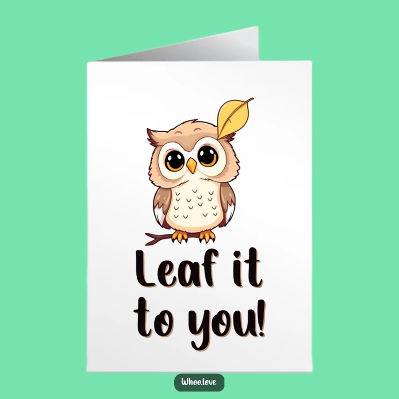 Free Printable Curious Owl Congrats Card - Pondering Downloadable Gift for New Beginnings