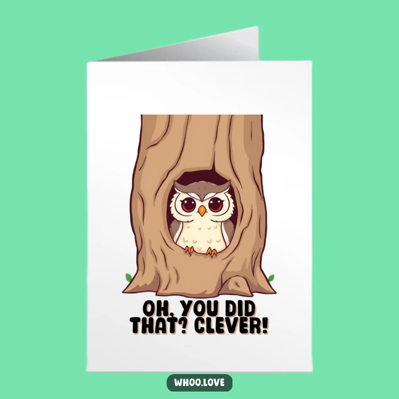 Free Printable Owl Congratulations Card: Mischief & Success Downloadable